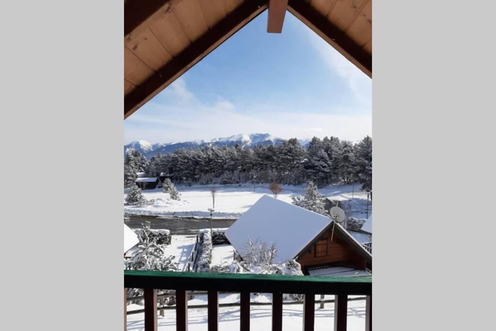 Maison De Bois Finlandaise Au Pied Des Pistes Bolquere Bagian luar foto