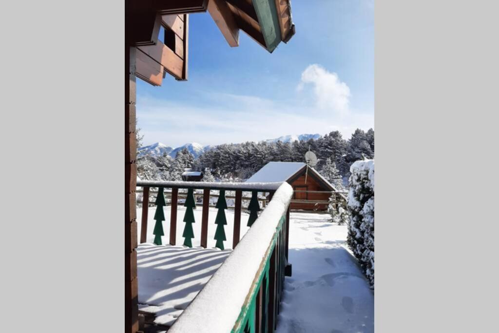 Maison De Bois Finlandaise Au Pied Des Pistes Bolquere Bagian luar foto